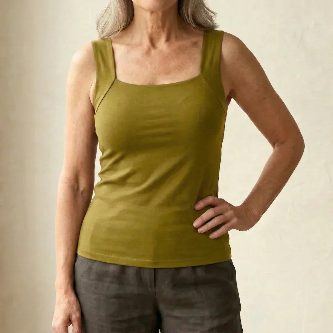 Jade™ | Built-In Comfort Bra Tank Top