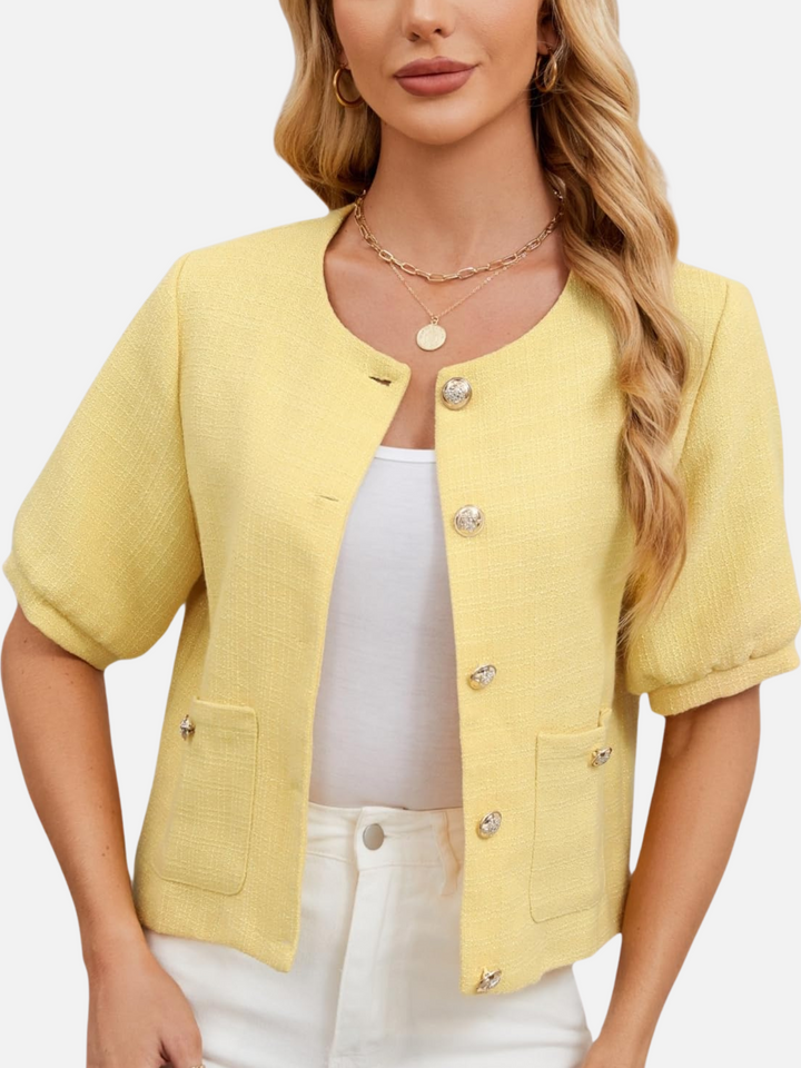 Ashley™ | Vivian Cropped Tweed Blazer