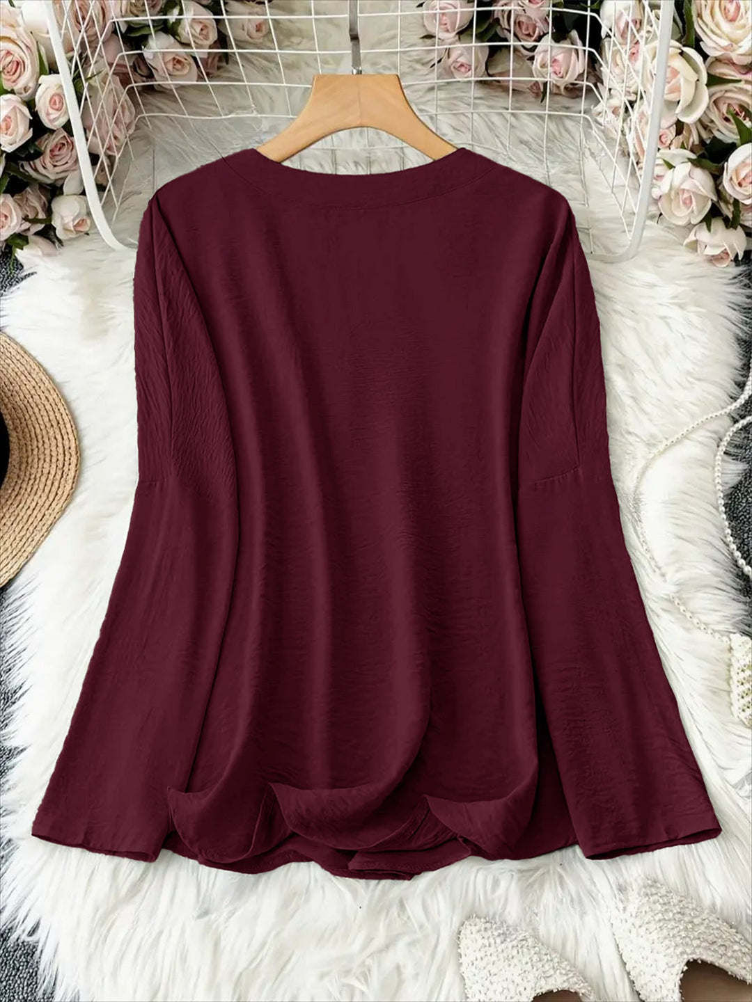 Natalie™ | Élara Linen Blouse