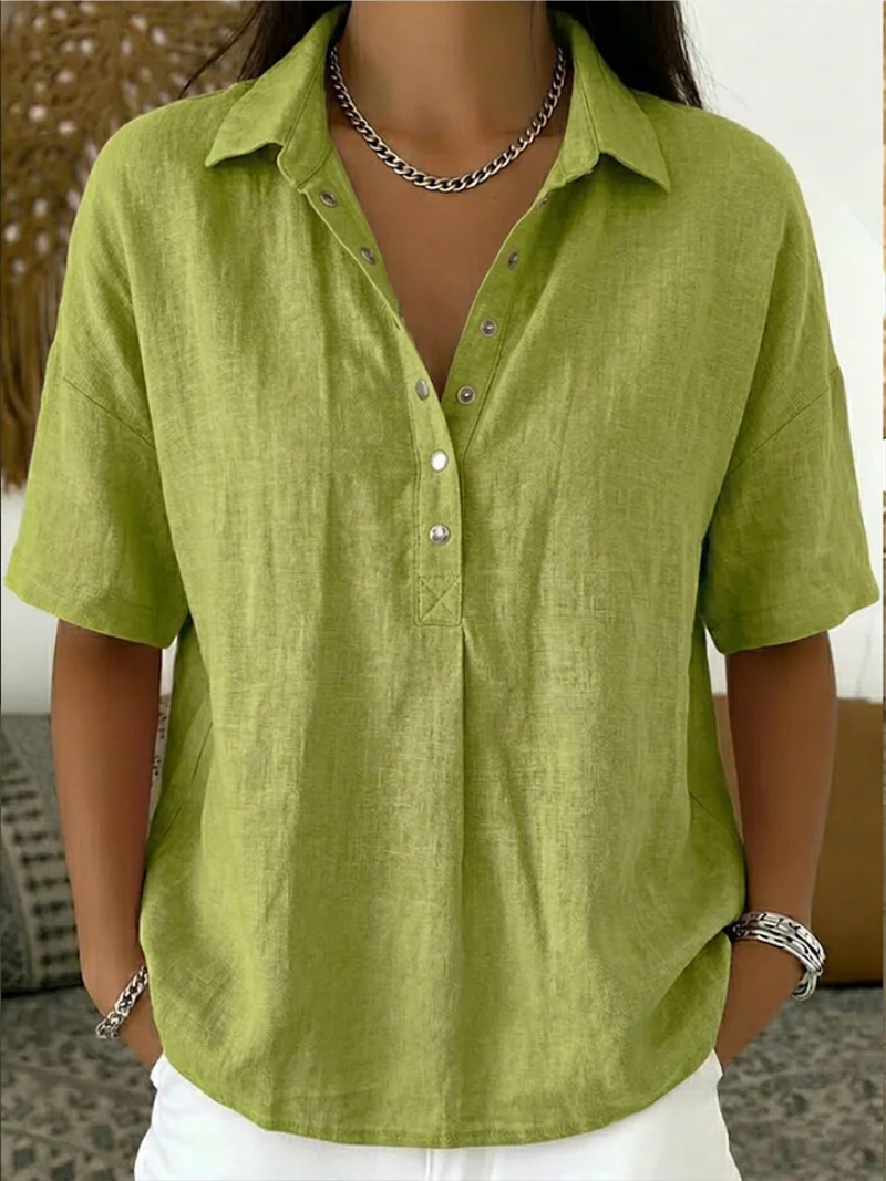 Hailey™ | Elegant Collared Blouse
