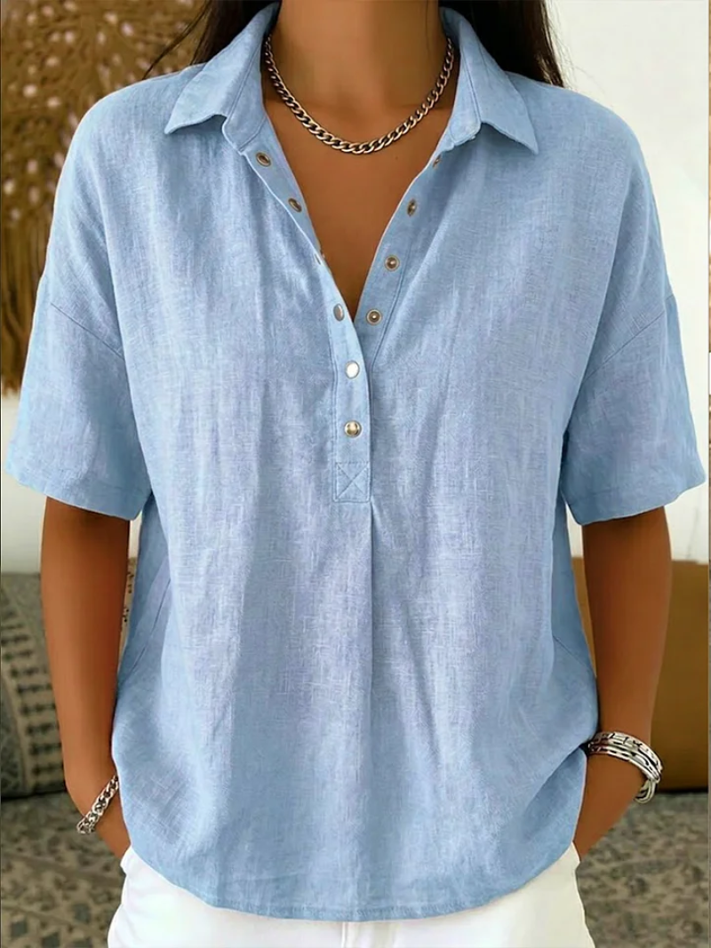 Hailey™ | Elegant Collared Blouse