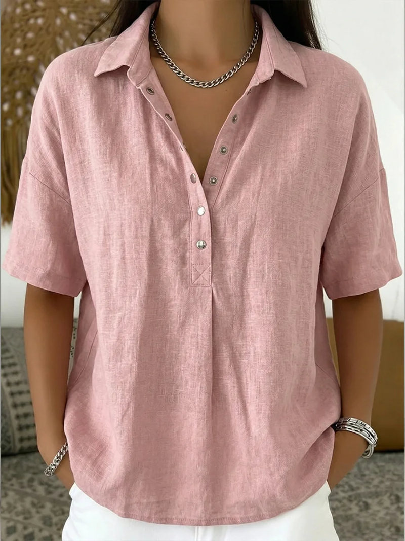 Hailey™ | Elegant Collared Blouse
