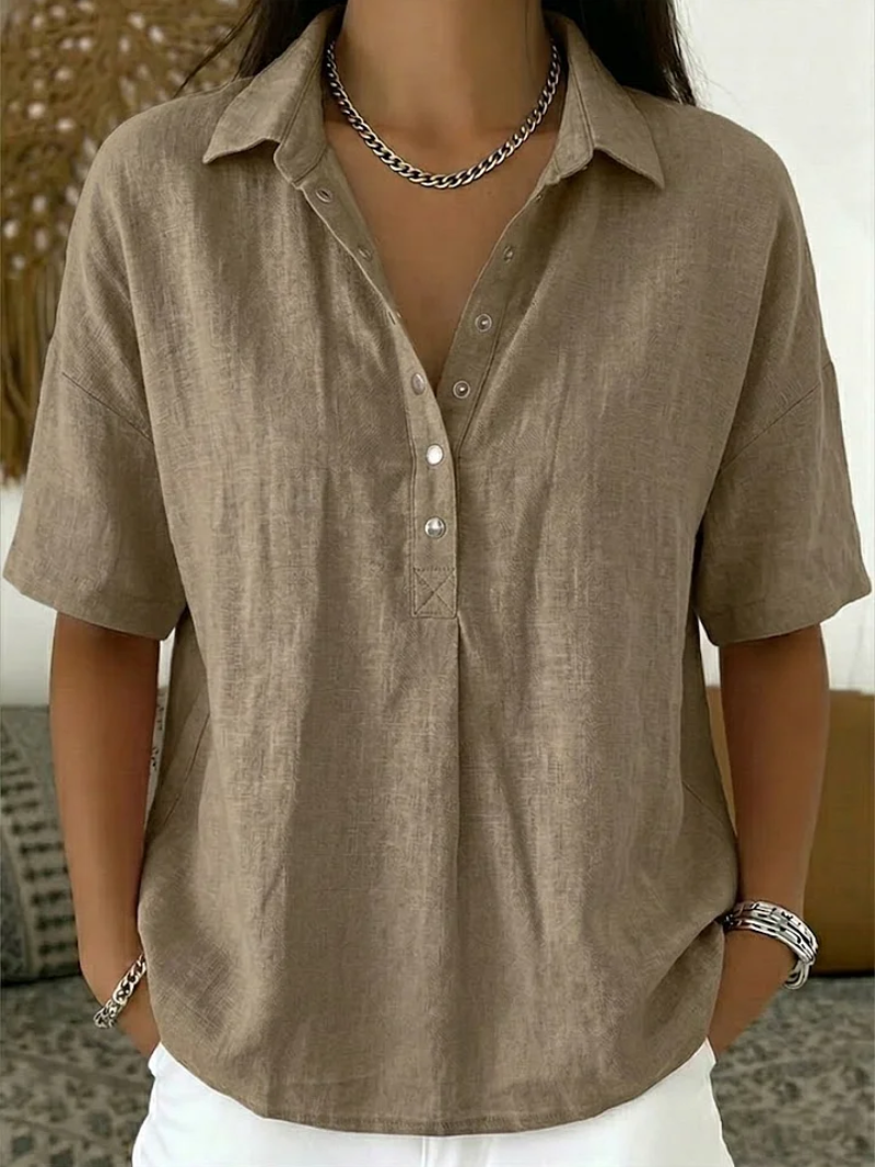 Hailey™ | Elegant Collared Blouse