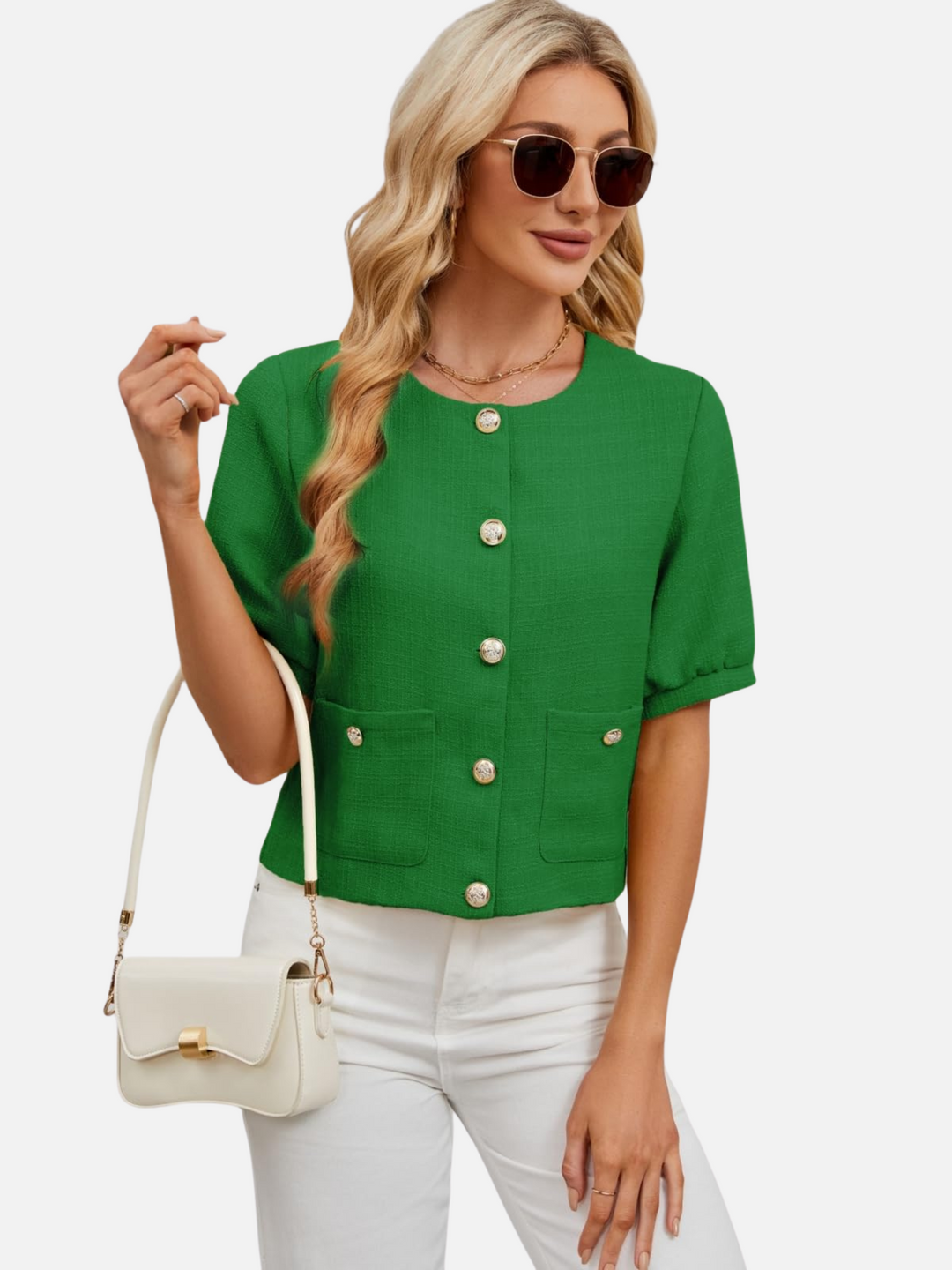 Ashley™ | Vivian Cropped Tweed Blazer