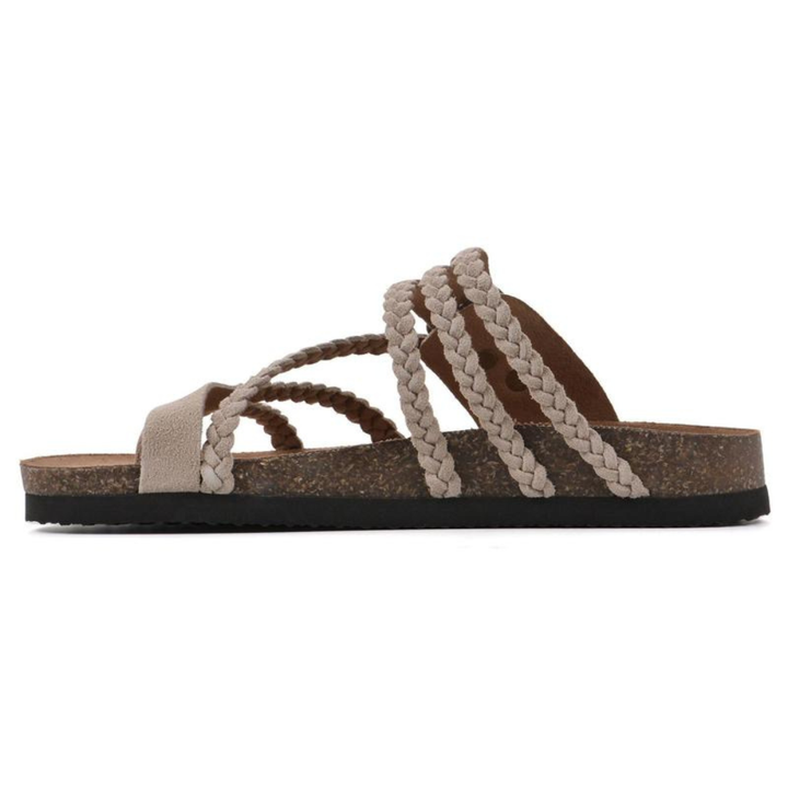 Chloe™ | Braided Cork Sandals