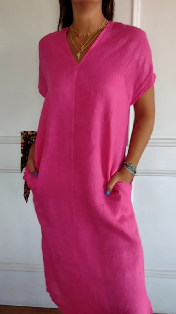Evelyn™ | Greece Tummy Flattering Dress