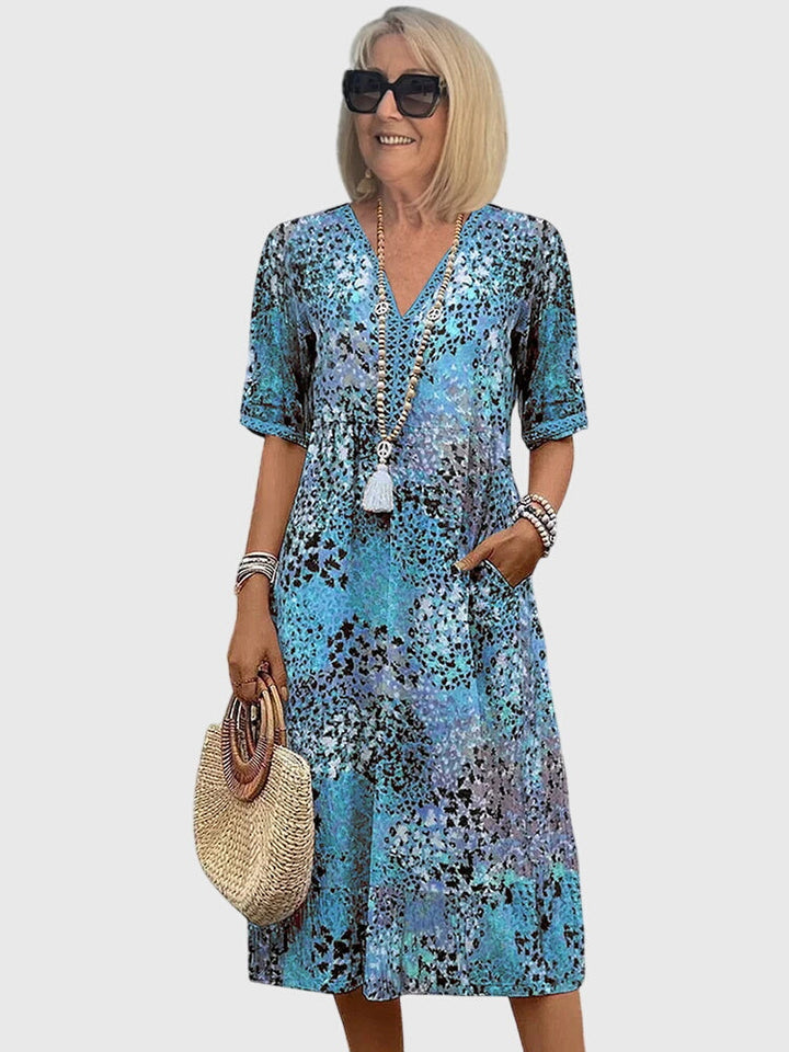 Mia™ | Elegant Floral Midi Dress