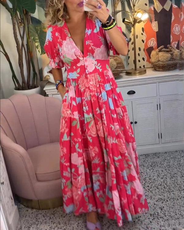 Addison™ | Vibrant Floral Dress