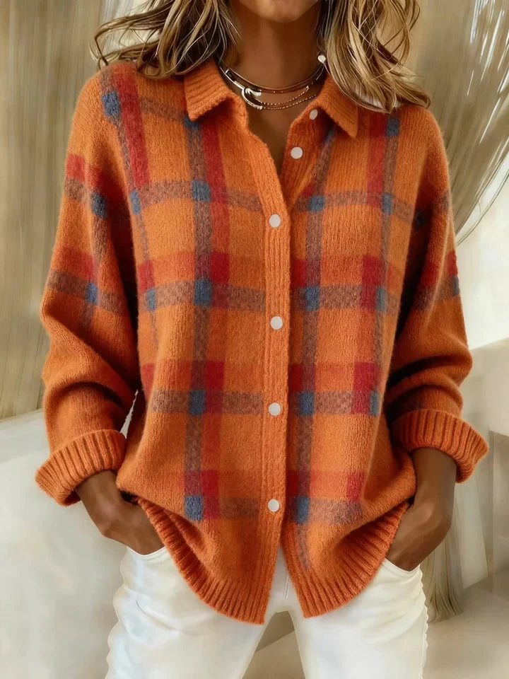 Violet™ | Retro Cheque Sweater