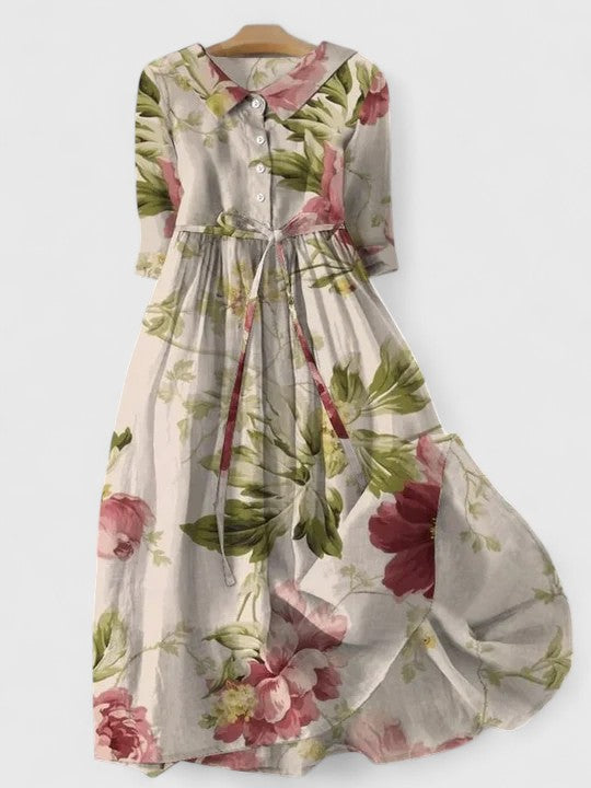 Makayla™ | Elegant Cotton Linen Dress