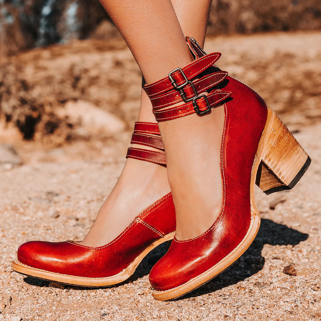 Hannah™ | Vintage Classic Heeled Sandals