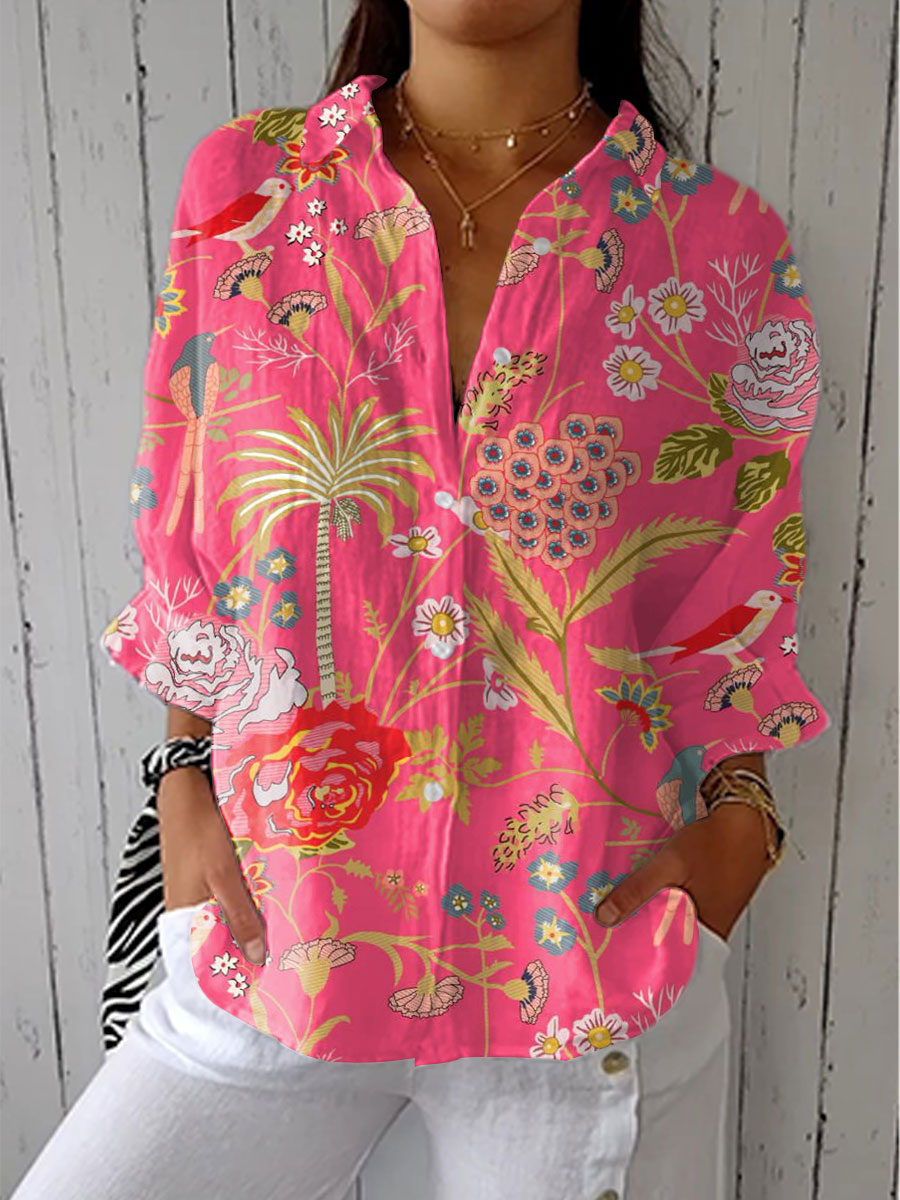 Courtney™ | Joan Tropical Blossom Blouse