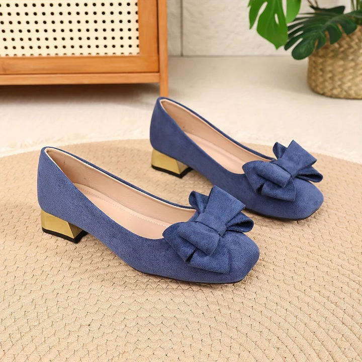 Ruby™ | Bow Block Heel Pumps