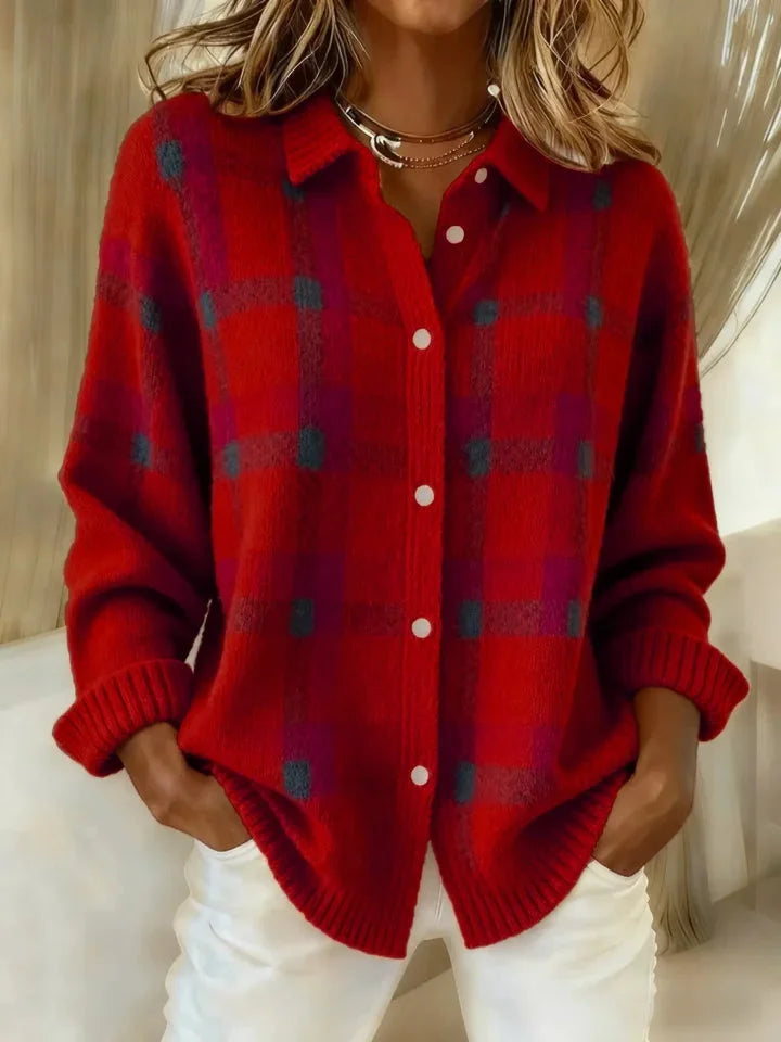 Violet™ | Retro Cheque Sweater