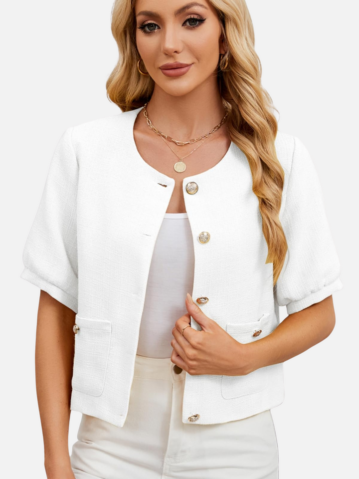 Ashley™ | Vivian Cropped Tweed Blazer