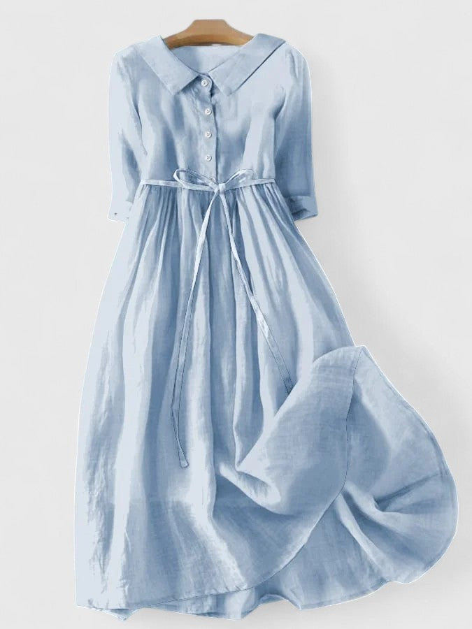 Evelyn™ | Elegant Cotton Linen Dress