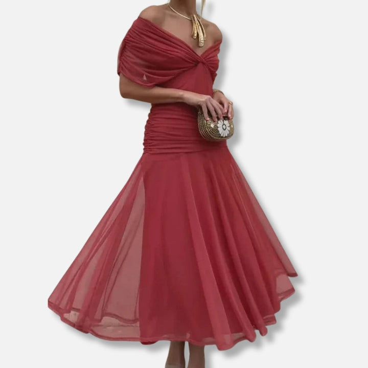 Isabella™ | Elegant V-Neckline Dress