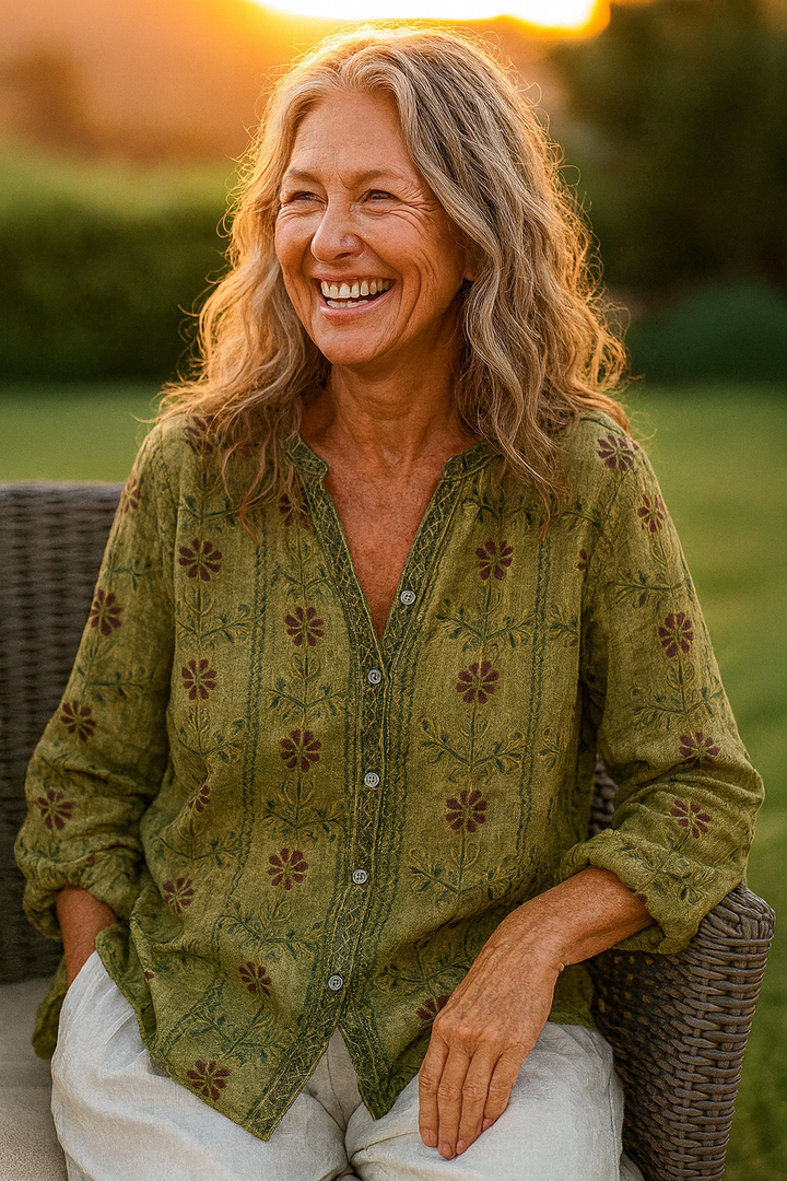 Paisley™ | Fern Relaxed V-Neck Blouse