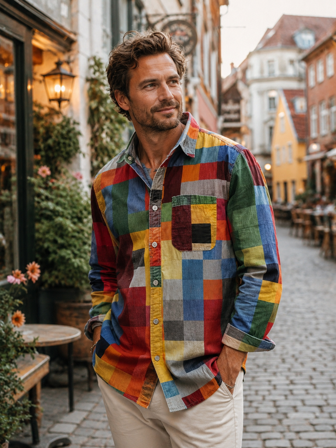 Aron™ | Patchwork Pocket Shirt