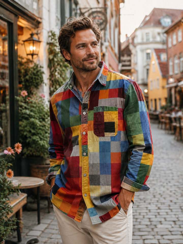Aron™ | Patchwork Pocket Shirt