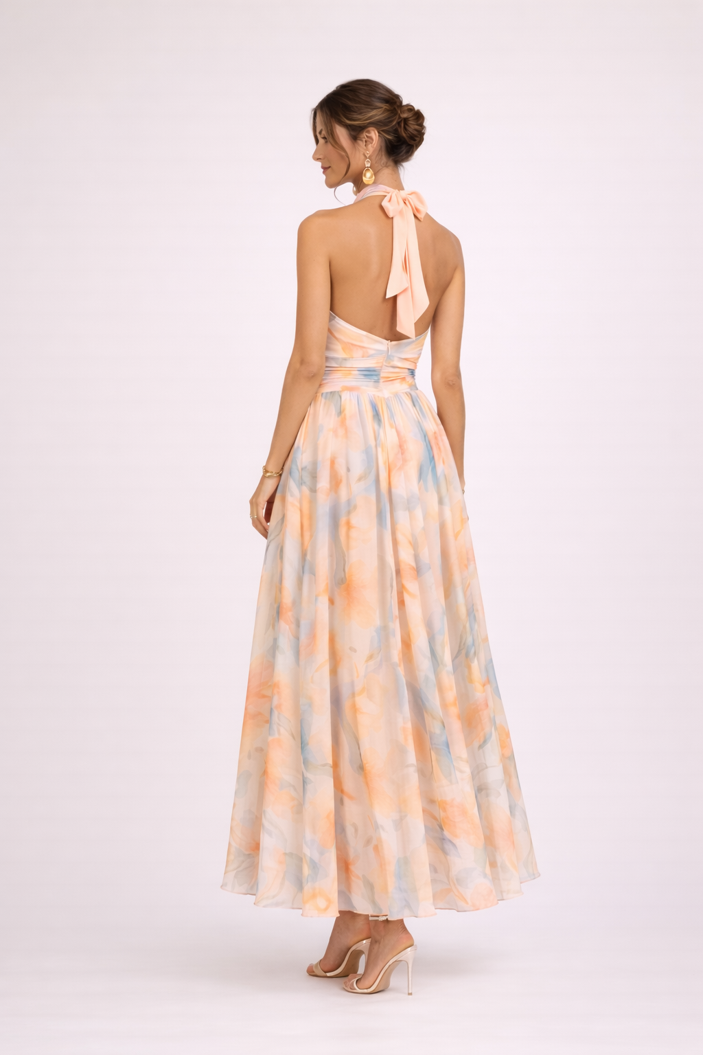 Madeline™ | Halter Watercolor Dress