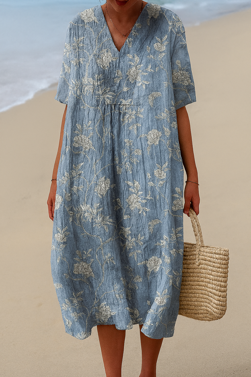 Genevieve™ | Blue Willow Art-Inspired Dress