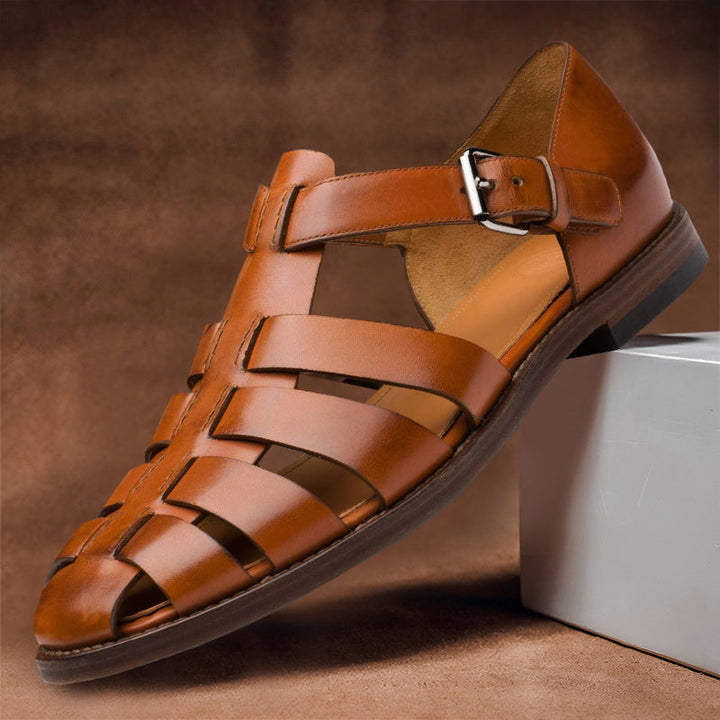 Charlotte™ | Leather Fisherman Sandals