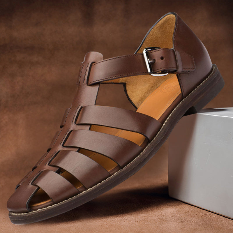Charlotte™ | Leather Fisherman Sandals
