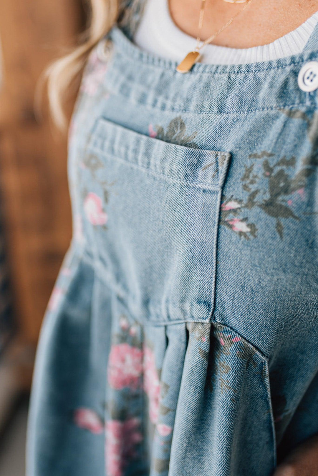 Aurora™ | Floral Denim Shortalls