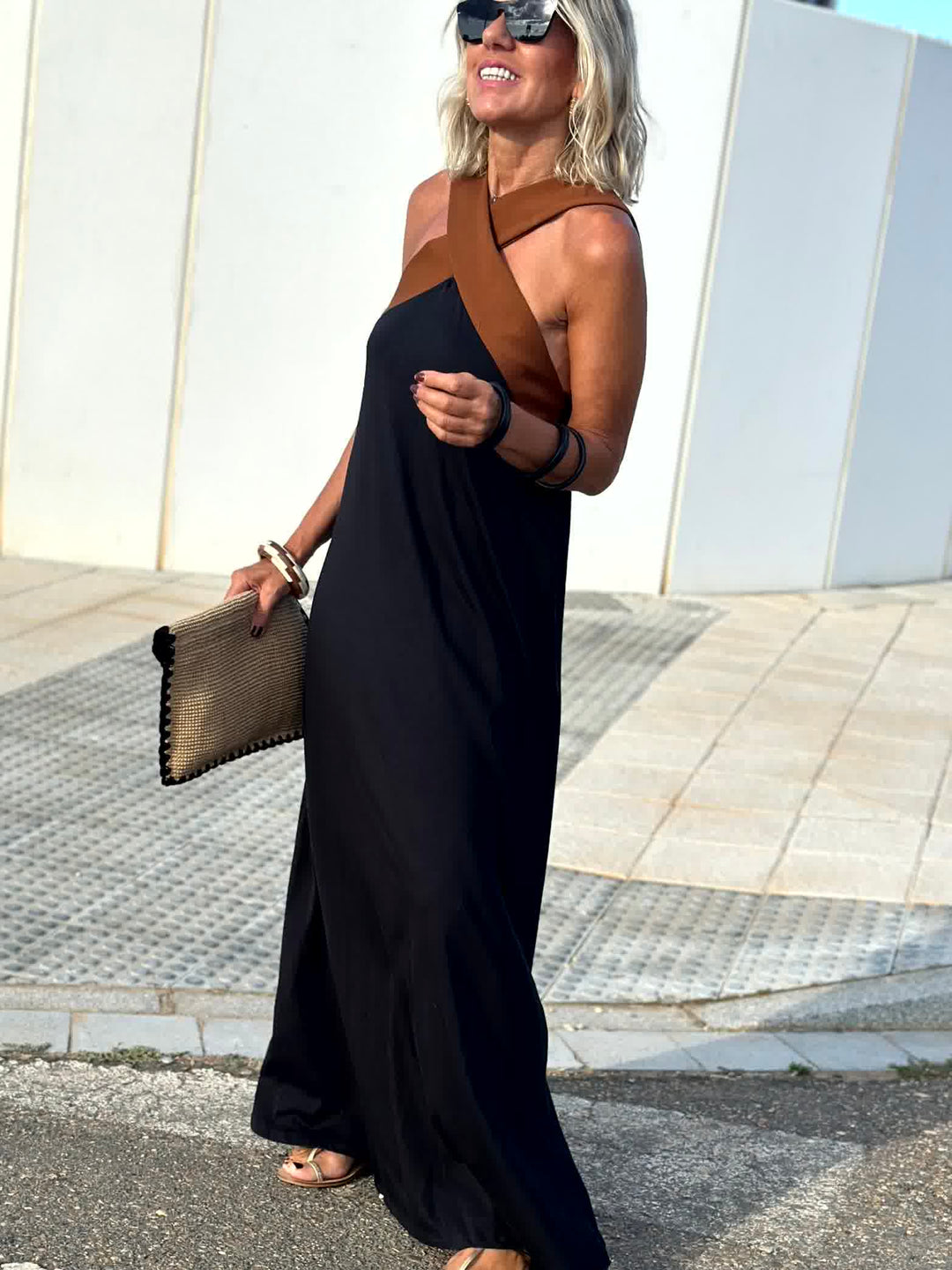 Maude™ | Keira Breathable Crossed Maxi Dress
