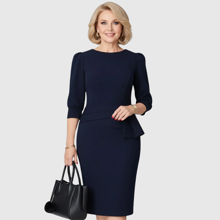 Kylie™ | Claudine Bloom Refined Ruffle Midi Dress