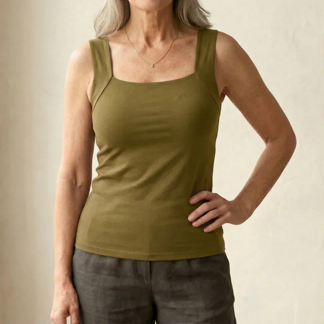 Jade™ | Built-In Comfort Bra Tank Top