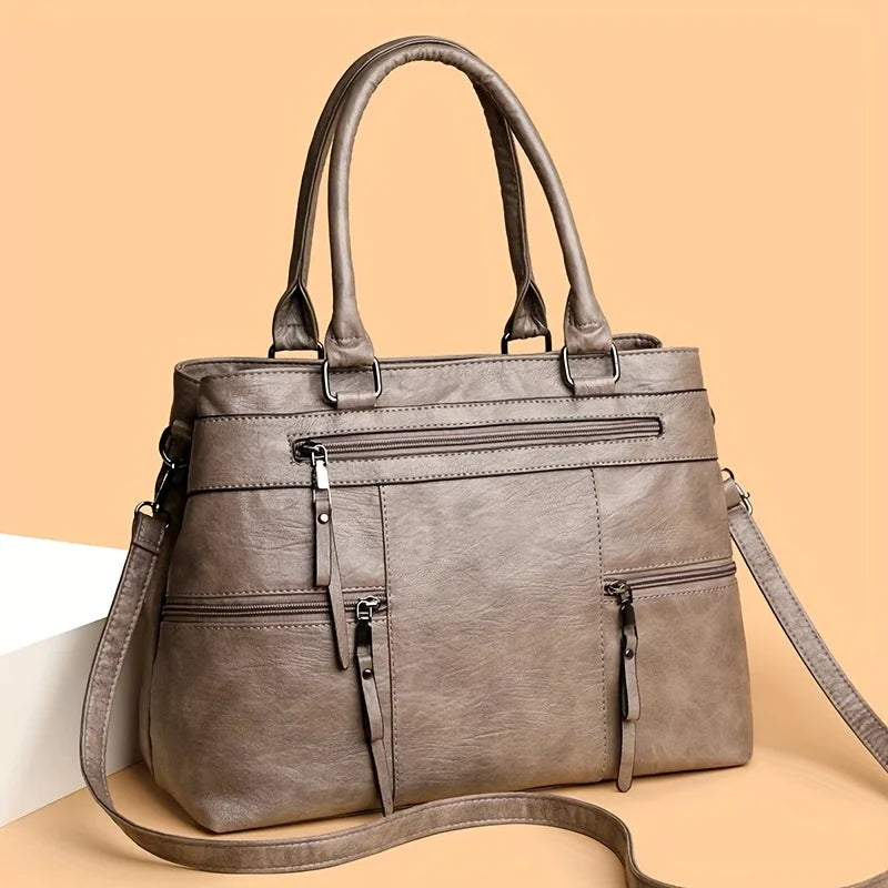 Evelyn™ | Leather Tote Bag