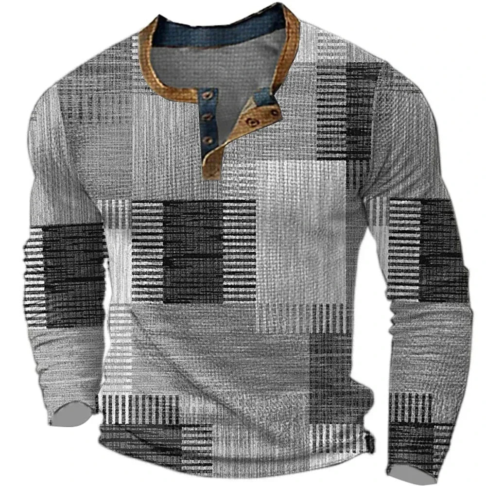 Mike™ | Colorful Men's Long Sleeve Shirt