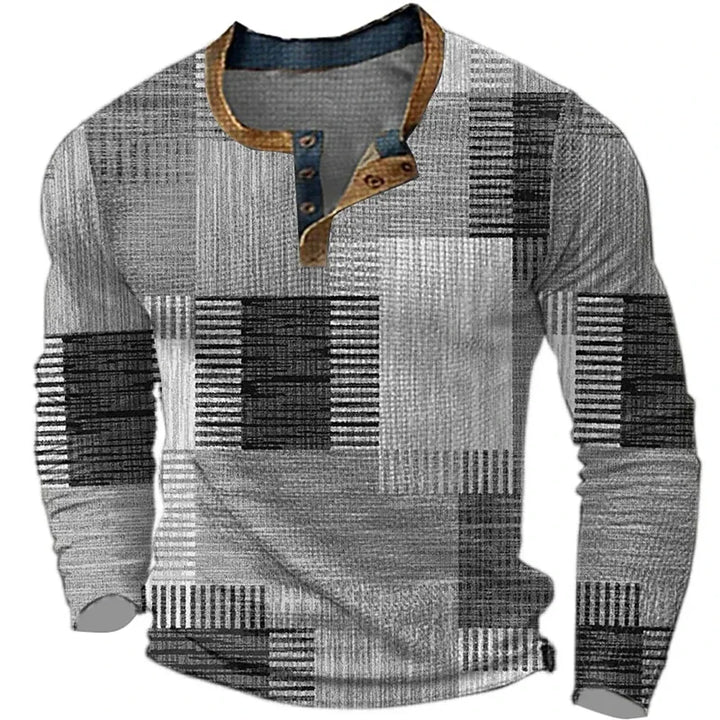 Mike™ | Colorful Men's Long Sleeve Shirt