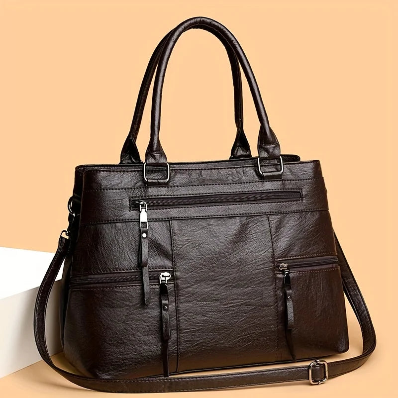 Evelyn™ | Leather Tote Bag