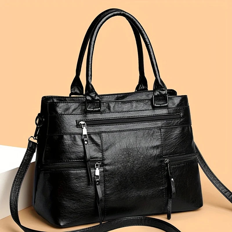 Evelyn™ | Leather Tote Bag