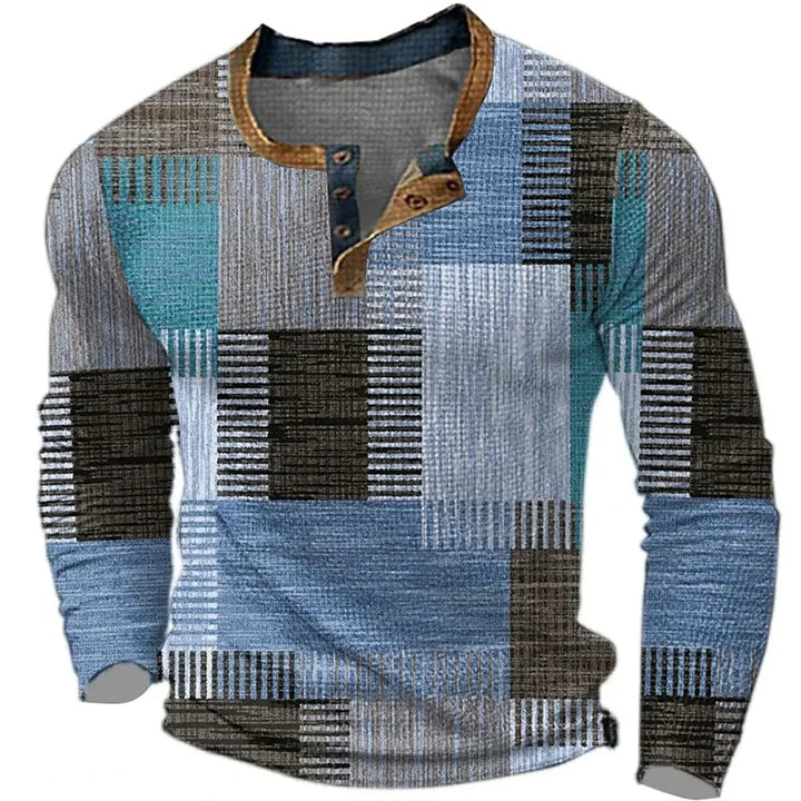Mike™ | Colorful Men's Long Sleeve Shirt