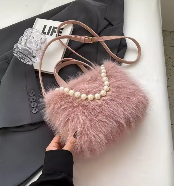 Amelia™ | Faux Fur Crossbody Bag