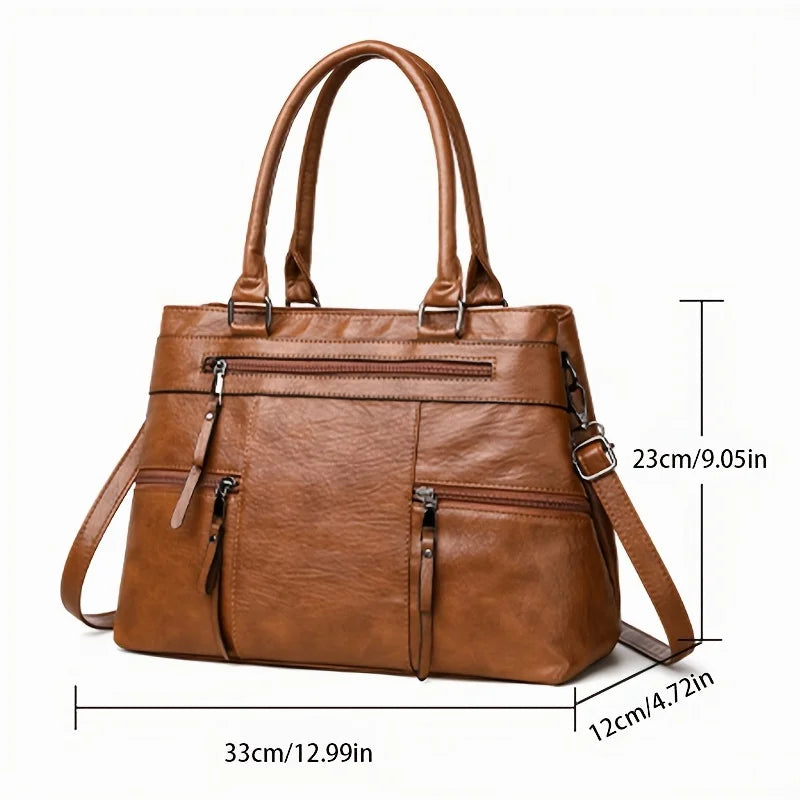 Evelyn™ | Leather Tote Bag