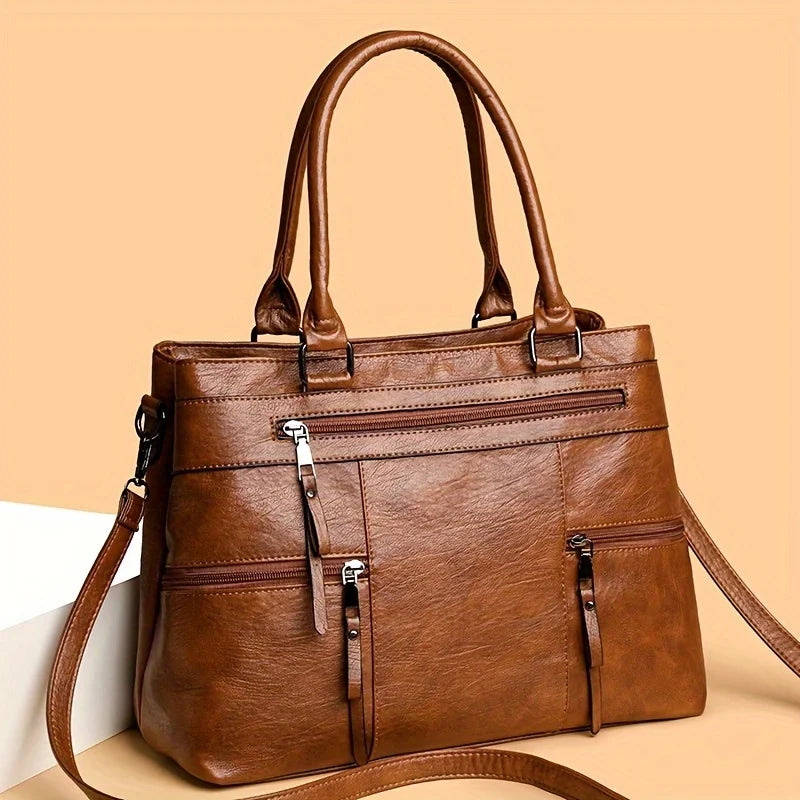 Evelyn™ | Leather Tote Bag