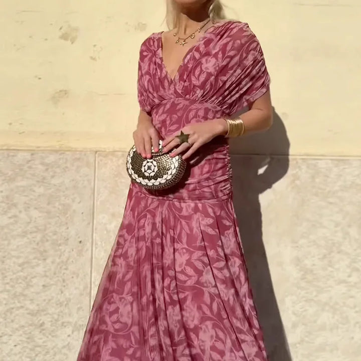 Isabella™ | Elegant V-Neckline Dress
