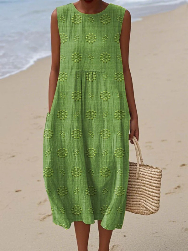 Lily™ | Patterned Midi Dress