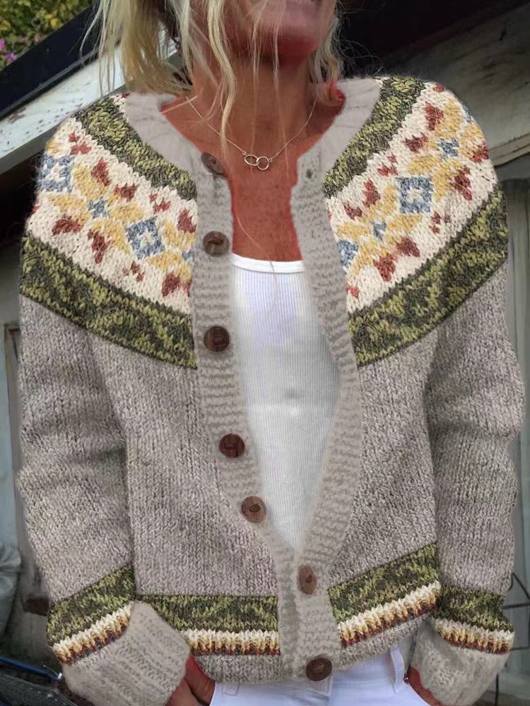 Penelope™ | Autumn Vintage Icelandic Cardigan