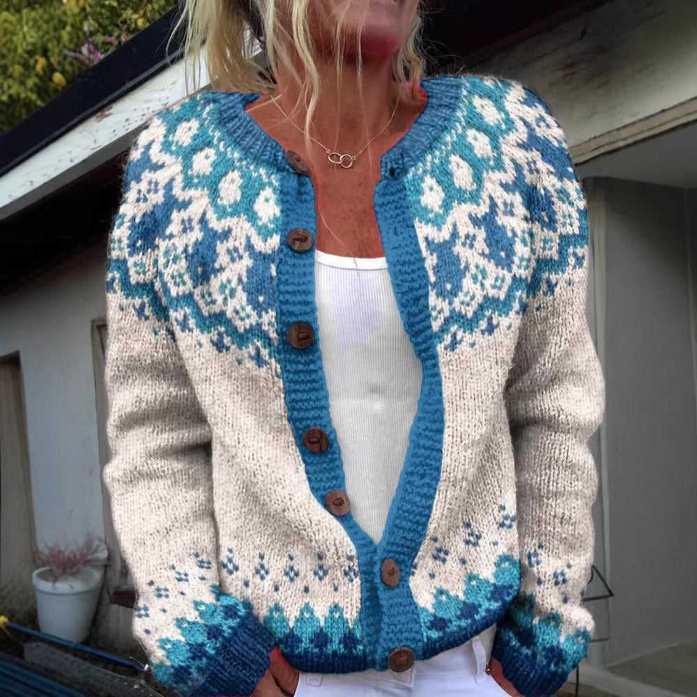 Mia™ | Vintage Icelandic Cardigan
