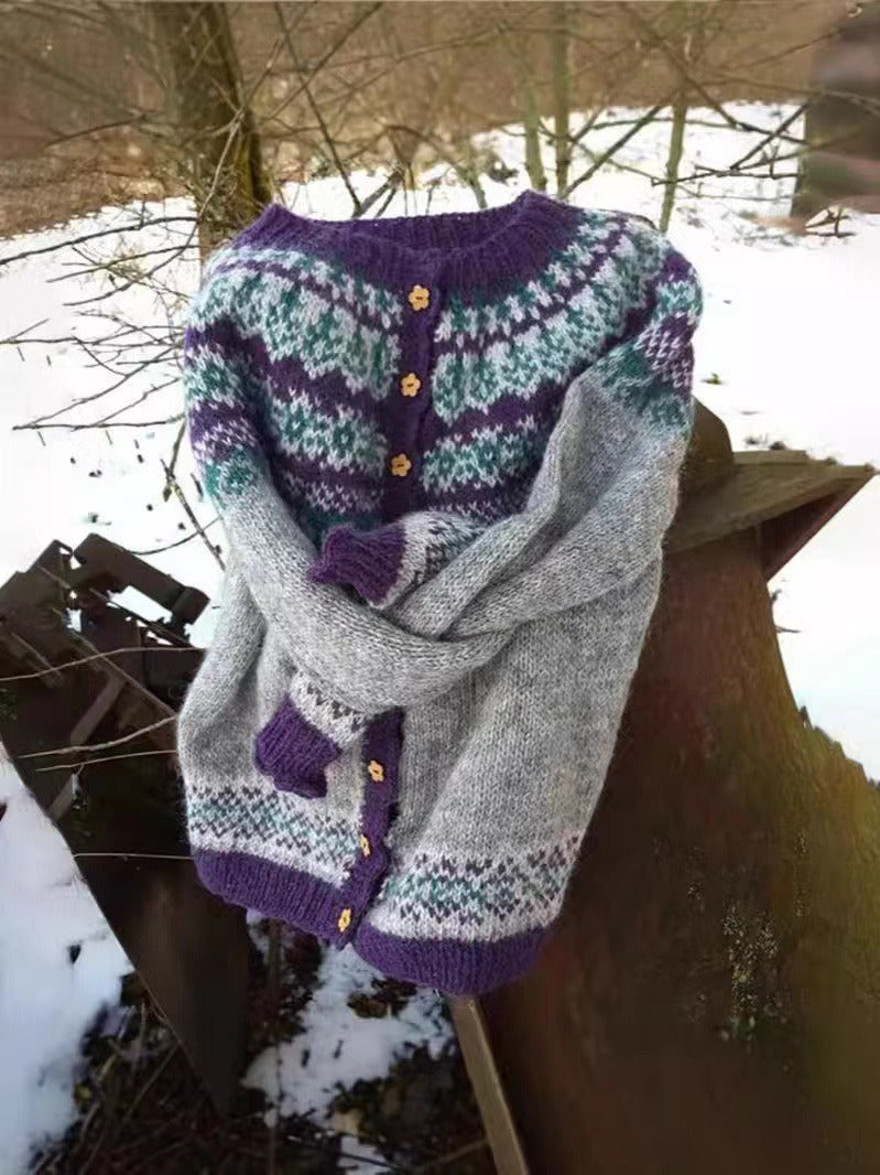 Lauren™ | Vintage Icelandic Cardigan