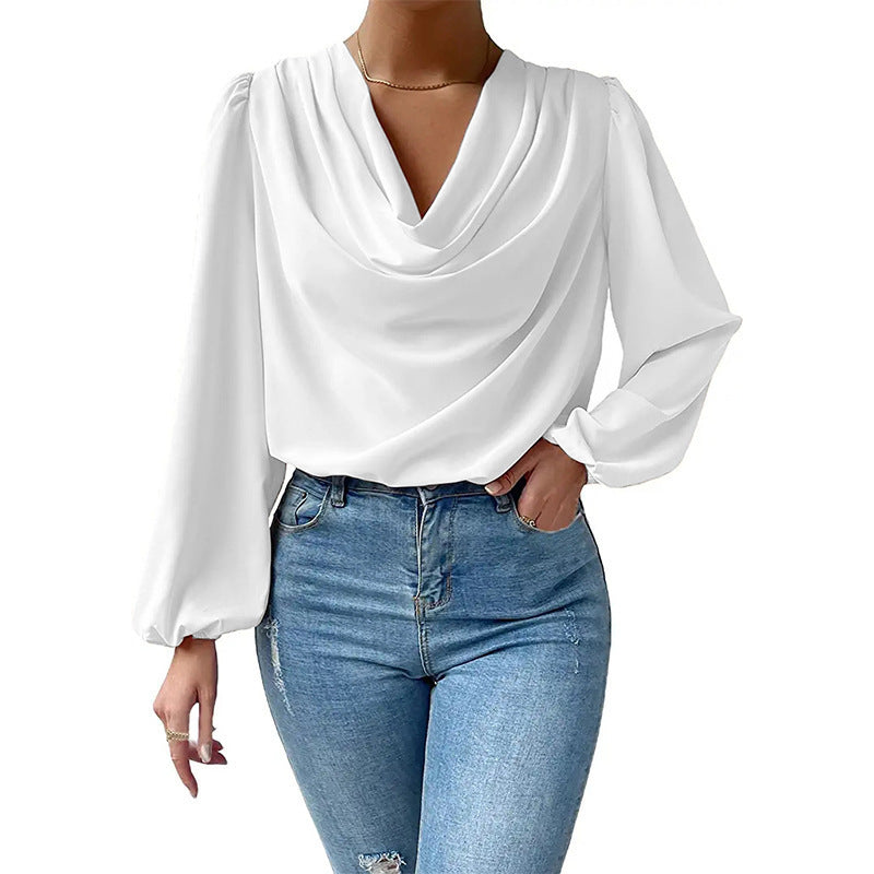 Alyssa™ | Leora Casual Pleated Blouse