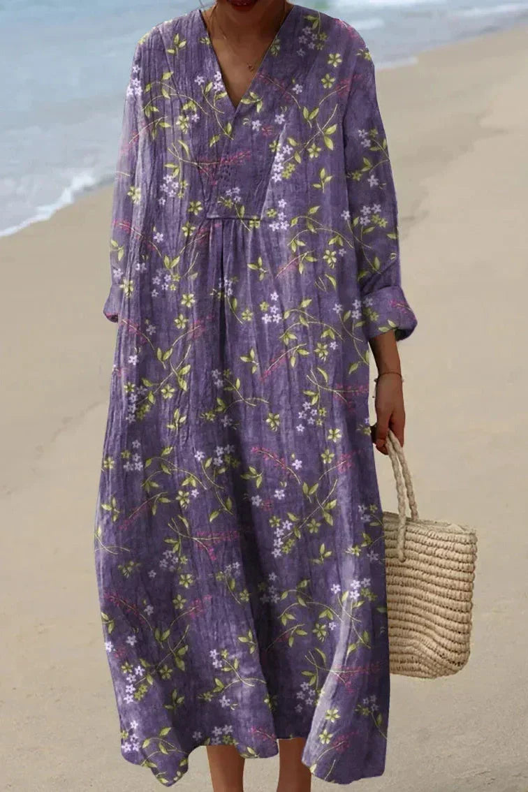 Sophie™ | Violet Bloom Art-Inspired Dress
