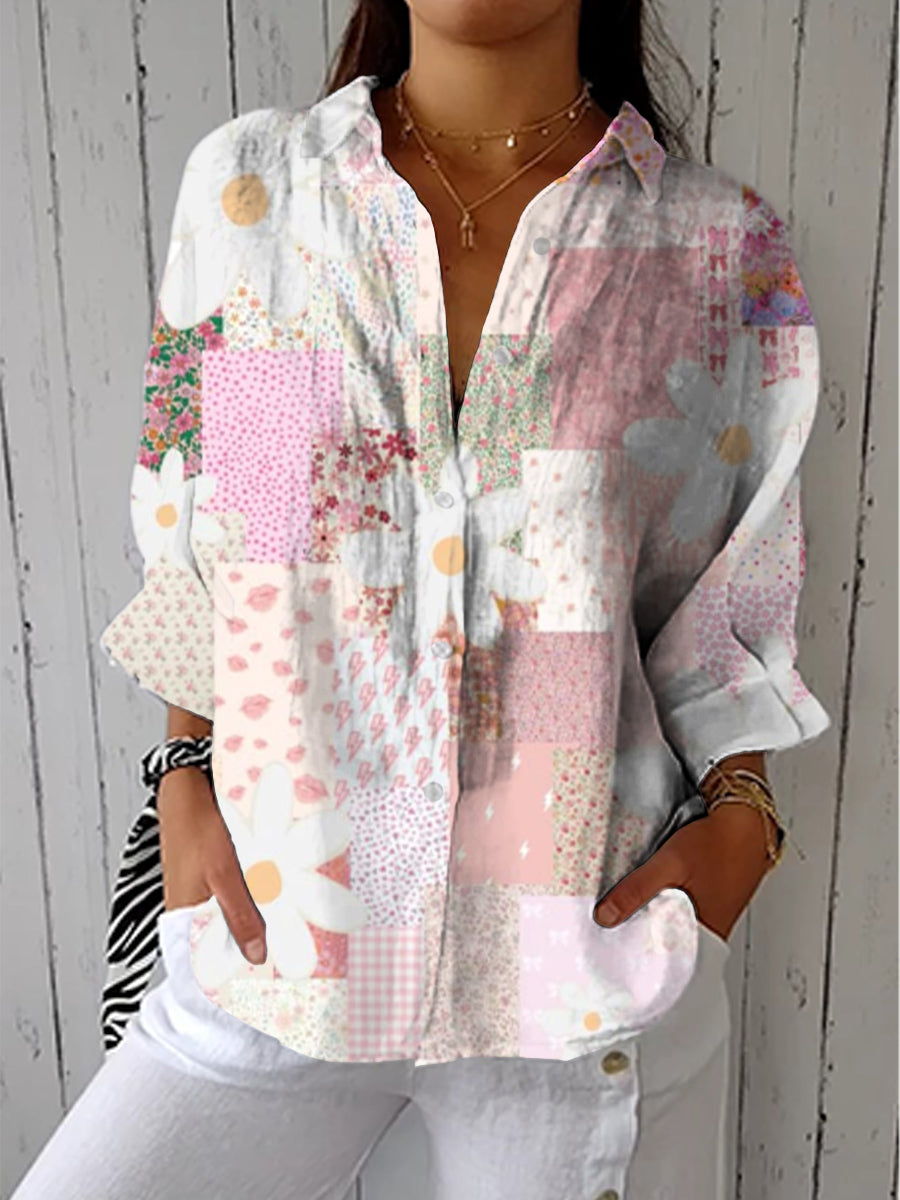Jade™ | Patchwork Daisy Blouse