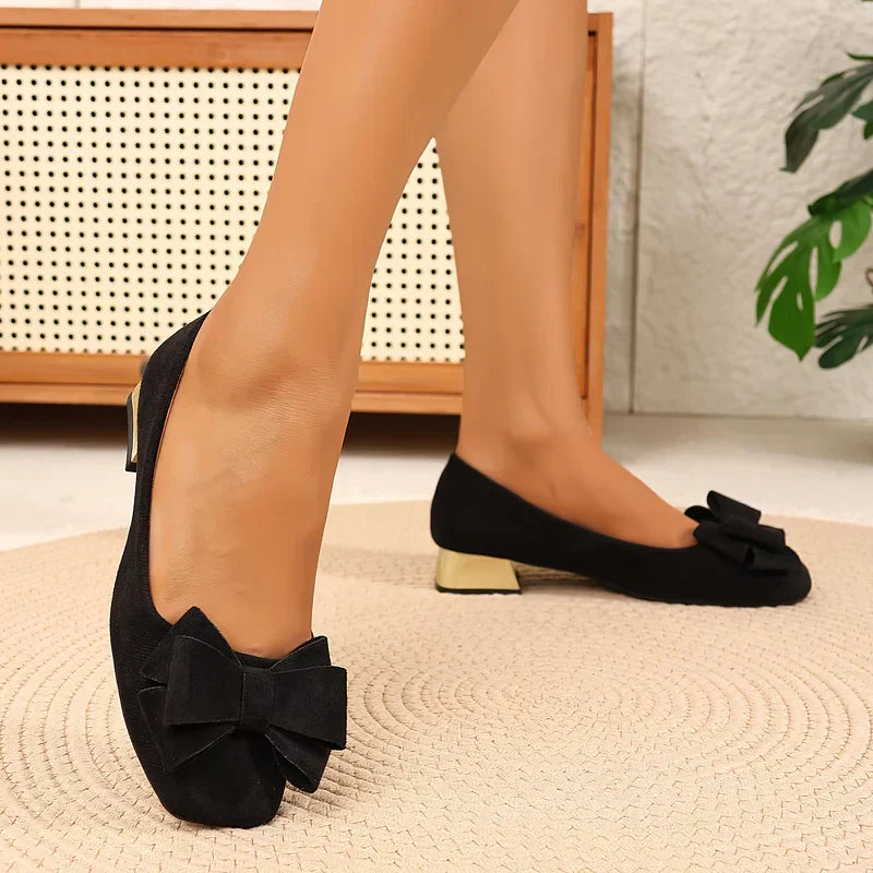 Ruby™ | Bow Block Heel Pumps